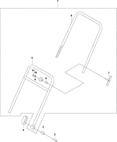 Husqvarna LF130 LT Honda Handle