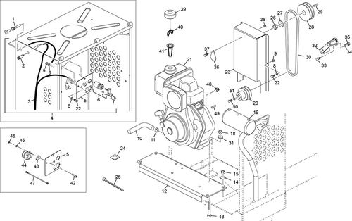 Decal Yanmar Start / Stop