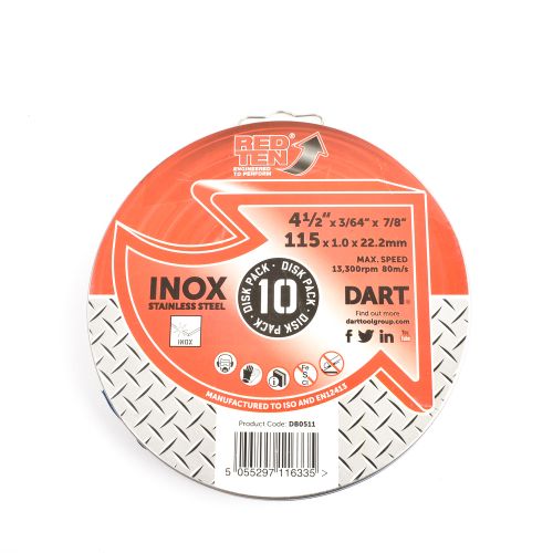 Thin Cutting Disc 115 X 1.0mm (10Pk)