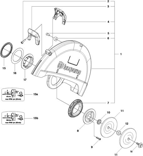 K760 Blade Guard Assembly (2013 Onwards)