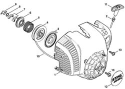 Fan Housing With Rewind Starte