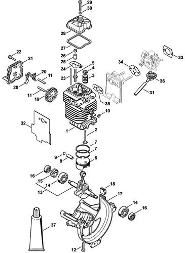Stihl HT131 43mm Engine Parts