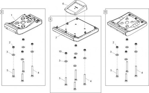 Belle RTX Plastic Foot Kit 230mm - 12°