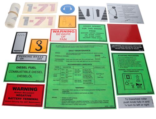 MBR71 Decal Set OEM: 1701-0102