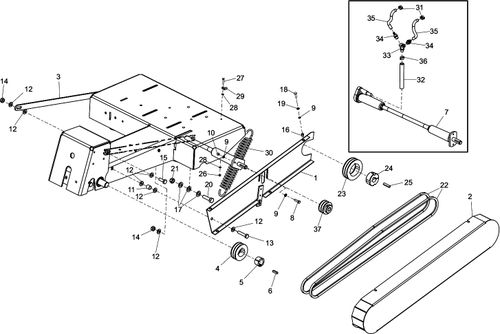 Belle MS500 Pulley & Belt Guard Parts