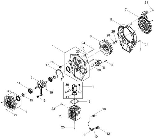 Wacker Neuson BH55Rw 32X16 Engine Parts