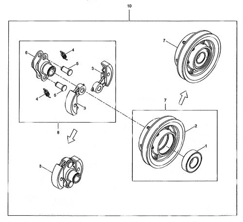 Wacker VP1135A Clutch