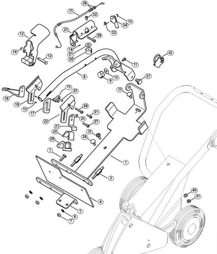 Stihl FW20 Support & Throttle Control For TS480i & TS500i