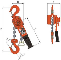 Chain Lever Hoist 3/4 Tonne (HLS0180)