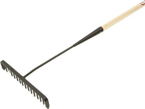 Faithfull Tarmac Rake 16 Tooth Wooden Handle