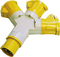 110V 16Amp 3 Way Splitter