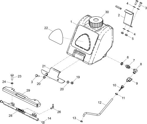 Belle PCX 20/45 & PCX 20/50 Water Bottle Parts
