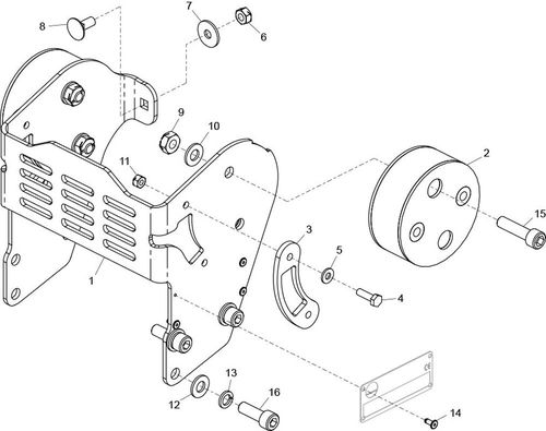 Belle RTX 68 AV Mount Assembly