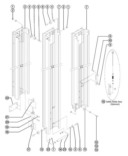 Genie Sla Mast Components View 3