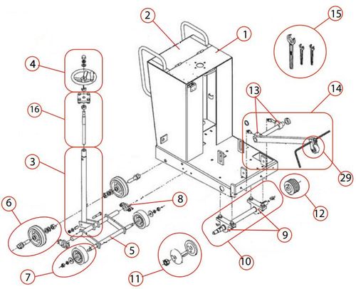 CS1 Blade Flange Kit Inc Nut