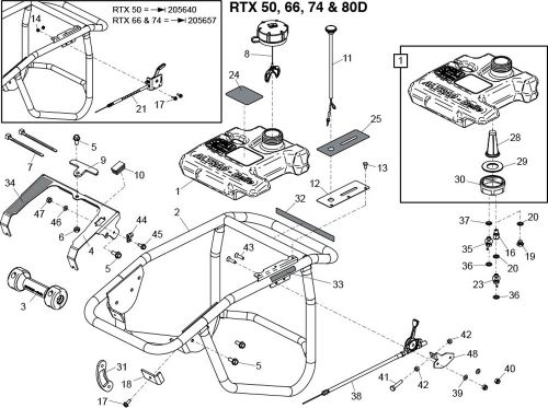 Belle RTX 66 Handle Assembly