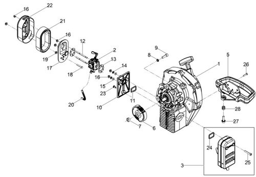 Wacker Neuson BH65 Engine