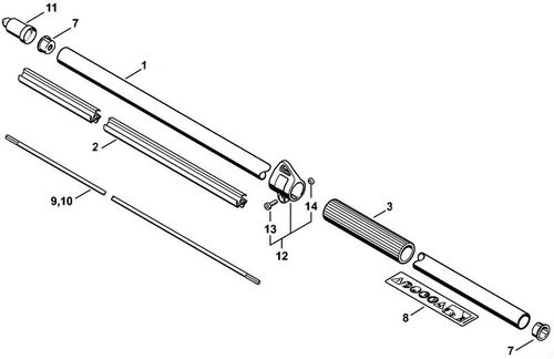 Stihl HL94C Drive Tube Parts (Serial No. 514368761>)
