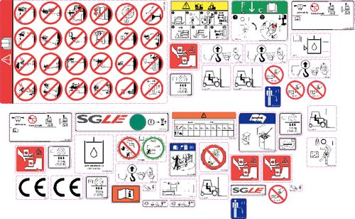 Skyjack Sj16 Safety Decal Kit - OEM Number: 160767