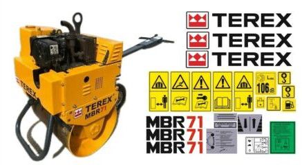 Terex MBR71 Decal Set
