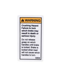 Decal - Crushing Hazard/Brake Lock