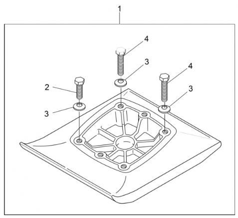 Wacker BS50-4s Wm90 Ramming Shoe Kit 250mm