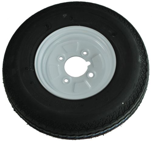 8" Trailer Wheel & Tyre 400X8 4X4"Pc