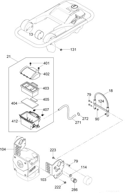 Wacker BS60-4as Air Cleaner