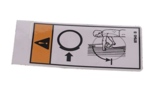 Decal - Warning Brake Lock Symbol