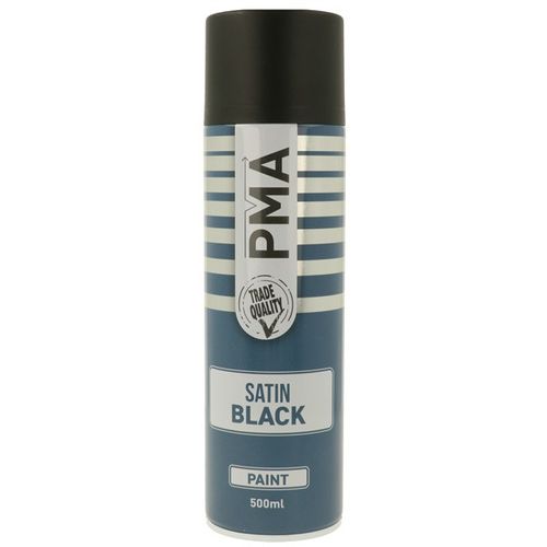 Black Satin Paint - 500ml Aerosol