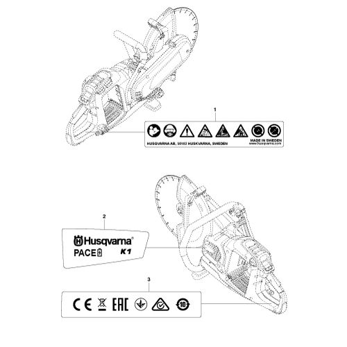 Husqvarna K1 Pace Decals