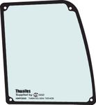 Thwaites Cab Upper Window R/H OEM: T105428 (HMP0369)