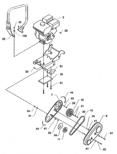 Wacker VP1135A Beltguard & Clutch