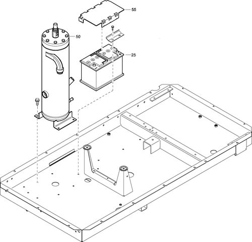 XAS47Dd(G) Battery & Vessel For Compressor Without Cold Weather Equipment For Ec
