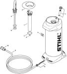 Stihl Pressuried water bottle parts