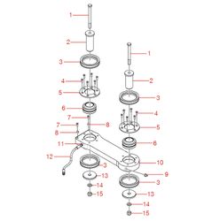 JCB Style Dumper Centre Pin Assembly (Top Half) 6 - 9 Tonne