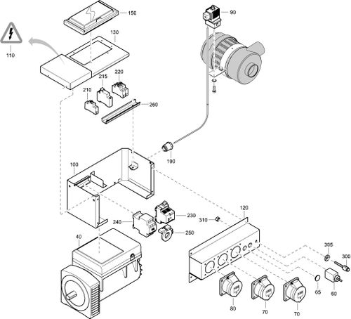 XAS90 Dd Generator 110V 6Kva