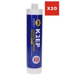 Longlife Red Lithium Complex EP2 Grease 500G Screw Cartridges (Box 20 Cartridges)