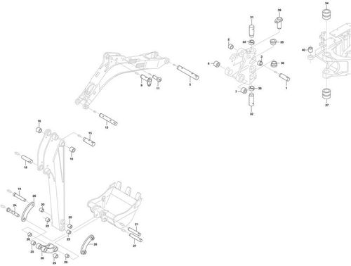 Kubota K008-3 Pins & Bushes