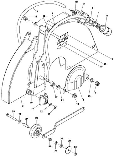 Husqvarna FS305 Blade Guard