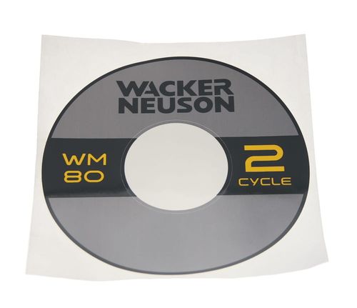 Wacker Neuson Label WM80 - OEM Number: 5100031704