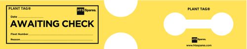 Plant Tag® Awaiting Check Labels - Yellow 100 Pack