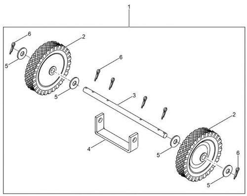 Wacker BS50-4s Wm90 Wheel Kit