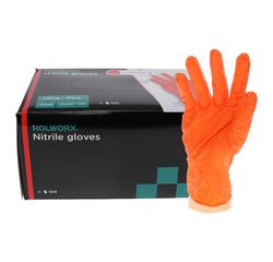 Orange 'ULTRA - PLUS' Nitrile Gloves