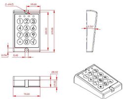 Keypad/Card Immobiliser Kit (HEL3160)