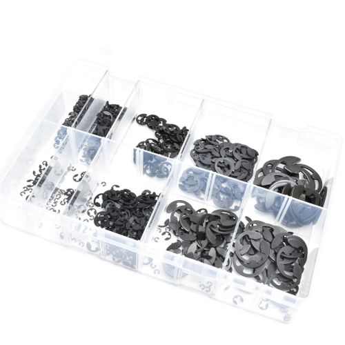"E" Retainers/Clips Metric 1.5-15mm | Assortment Box Of 800