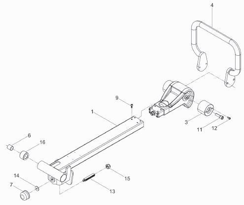 Wacker Neuson BPU2540A Handle & Centre Pole