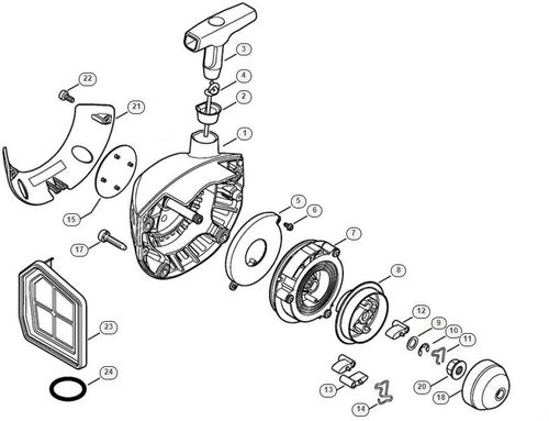 Stihl FS460C-EM Recoil Starter