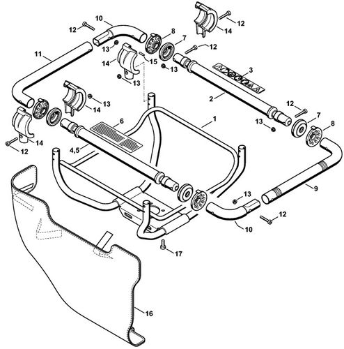 Stihl BT121 Handle Parts