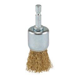 Spindle Mounted End Brush 25mm, 6mm Shaft